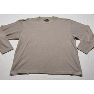 Austin Clothing Co. men's beige tight knit sweater crew neck top sz XL